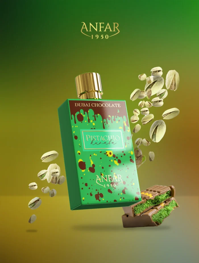 Anfar 1950 Pistachio Kunafa unisex perfume Extrait De Parfum PP 80 ml for men and women - Image 4