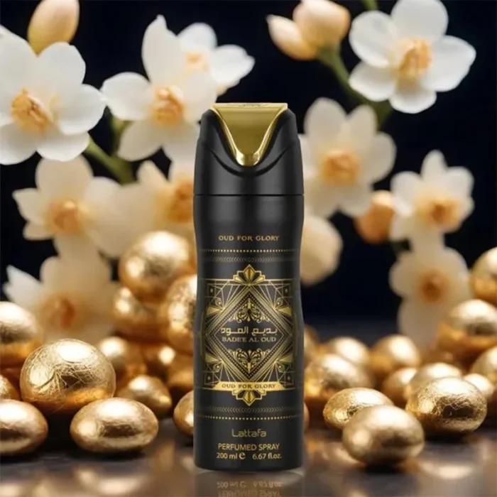 Lattafa Badee Al Oud Oud For Glory parfümeeritud pihustatav deodorant 200 ml - Pilt 4