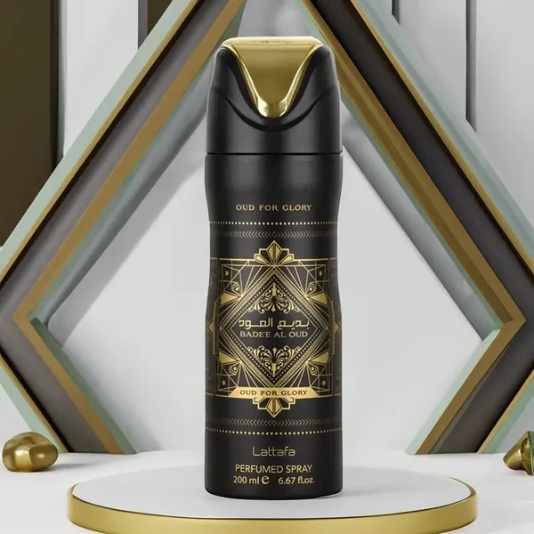 lattafa-oud-for-glory-badee-al-oud-deospray-200-ml 5 Lattafa Badee Al Oud Oud For Glory parfumuotas purškiamas dezodorantas 200 ml - Image 1