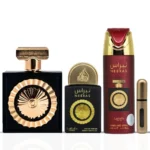 Lattafa Pride Nebras rinkinys UNISEX (100 ml. EDP + 20 ml. EDP + 200 ml. purškiamas dezodorantas) - Image 3