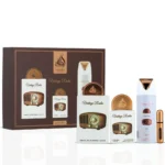 Zestaw Lattafa Pride Vintage Radio dla mężczyzn i kobiet (100 ml EDP + 20 ml EDP + 200 ml dezodorant w sprayu)